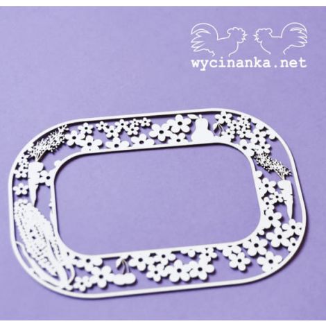 Tekturka Wycinanka Na Wsi - Ramka Łąka z warzywami